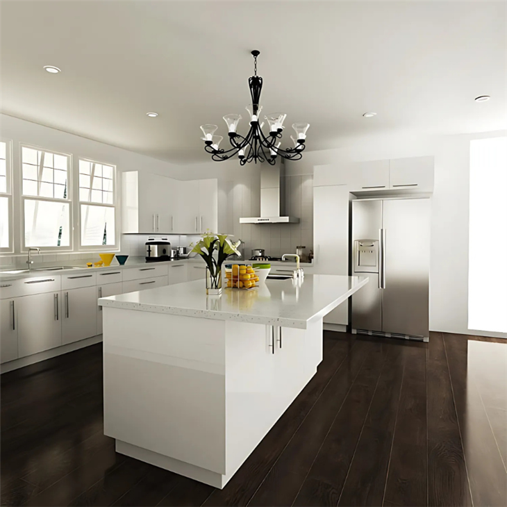 Modern White Lacquer Kitchen Cabinets high quality