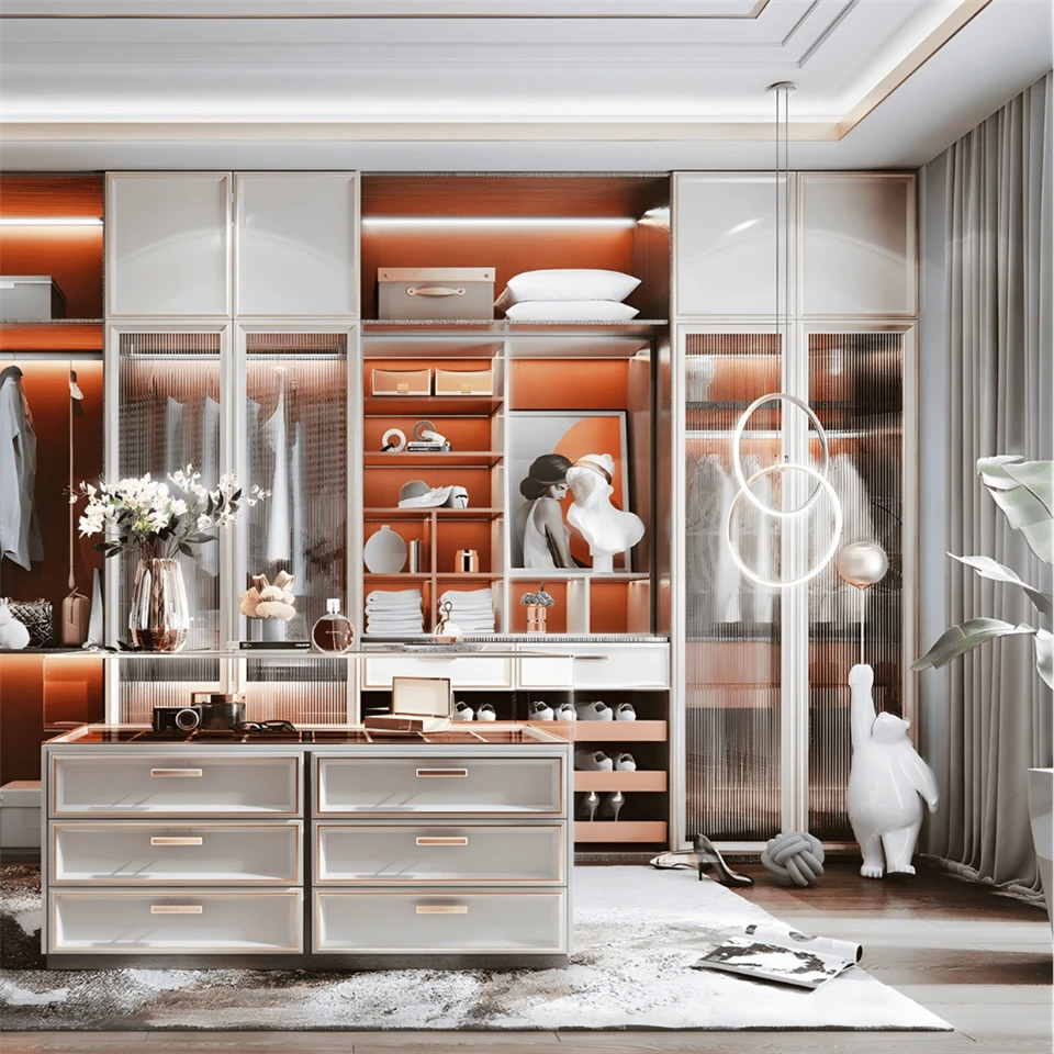 Frosted Glass Wardrobe Design factory