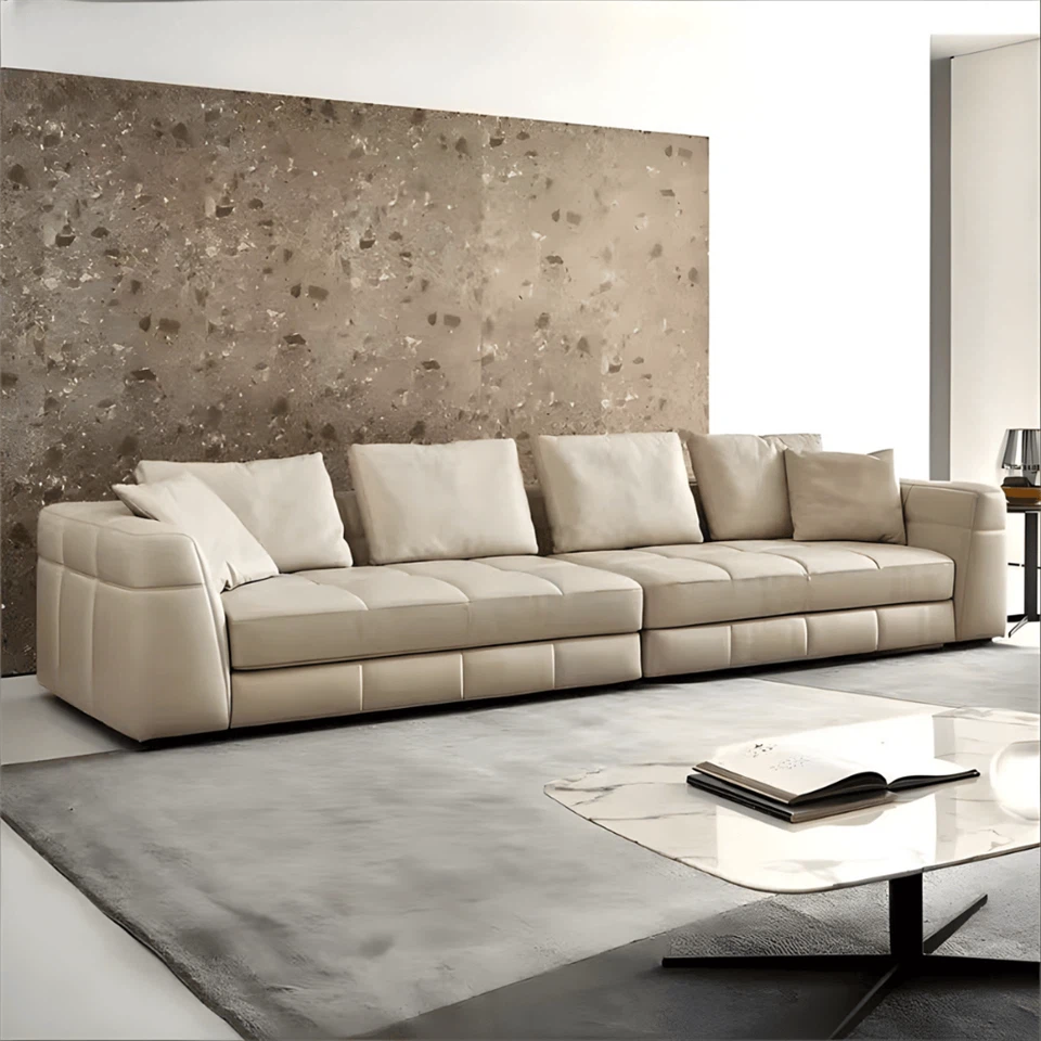 Modern Modular Leather Sectional